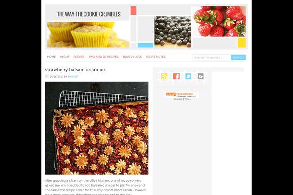 Cookie theme site design template sample