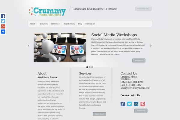 Minimal theme site design template sample