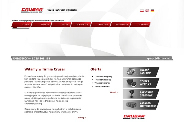 crusar.eu site used Crusar