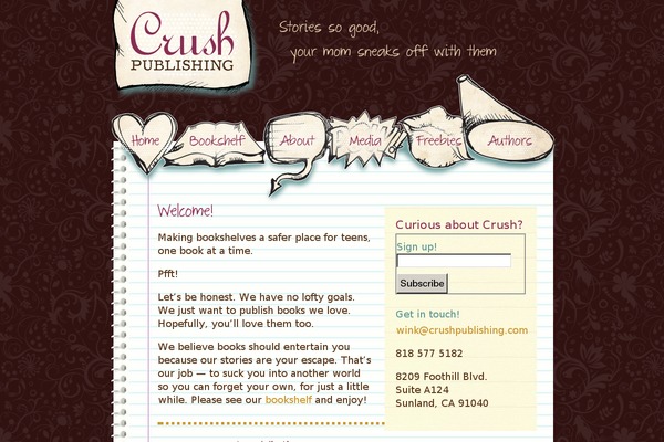 crushpublishing.com site used Crushpub