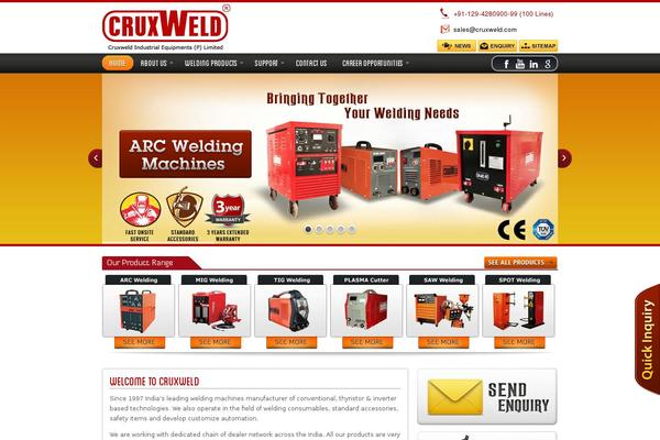 cruxweldindia.com site used Crux-weld