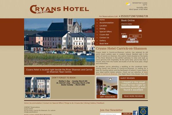 cryanshotel.ie site used Cryans