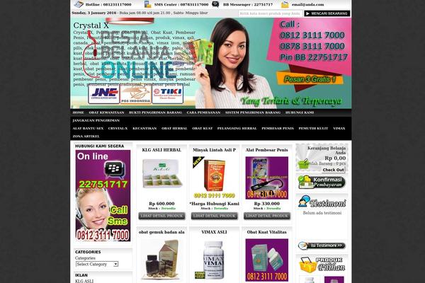 IndoStore theme site design template sample