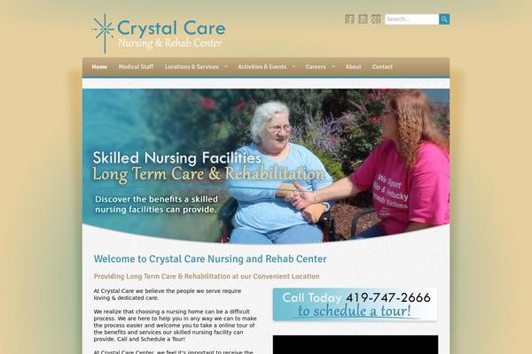 Care theme site design template sample