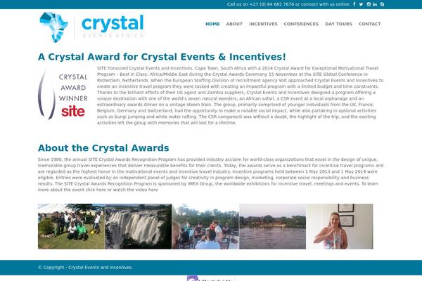 crystalevents.co.za site used Customtheme