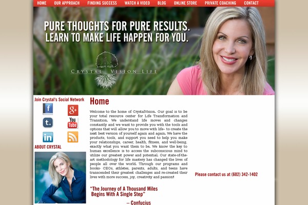 crystalvisionlife.com site used Crystaltheme