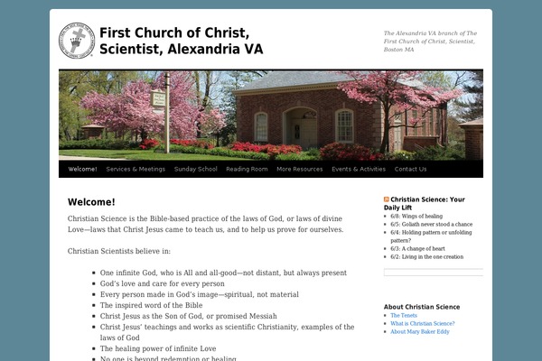 WordPress website example screenshot