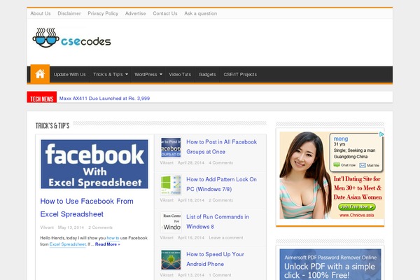 Sahifa theme site design template sample