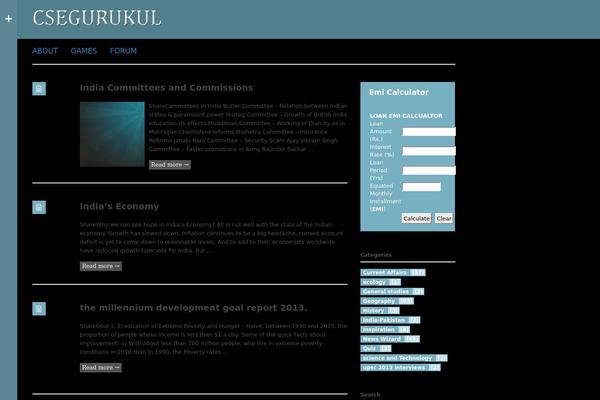 csegurukul.com site used Silesia