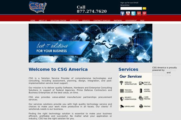 Csg theme site design template sample