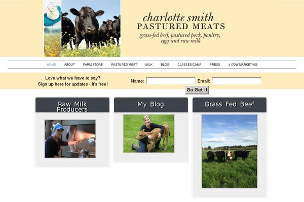 csgrassfed.com site used Creamery