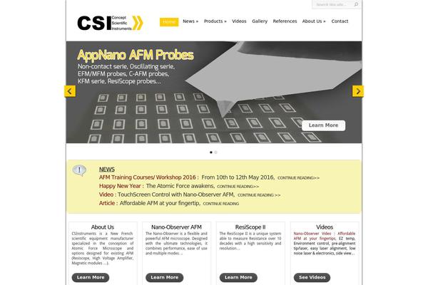 Csi theme site design template sample