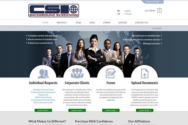 Csi theme site design template sample