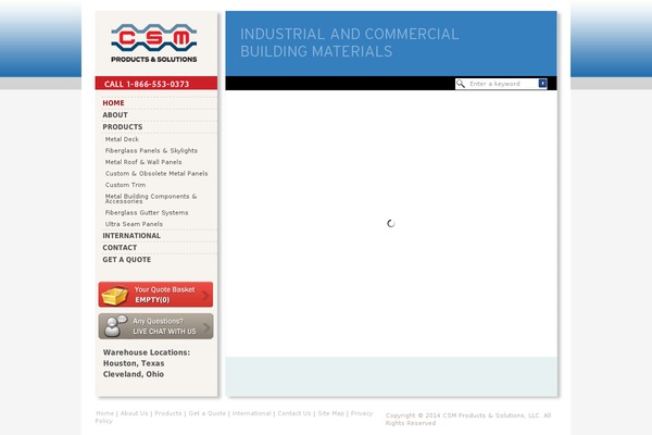 csmproductsonline.com site used Csmproductsonline