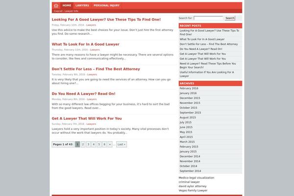 WordPress website example screenshot