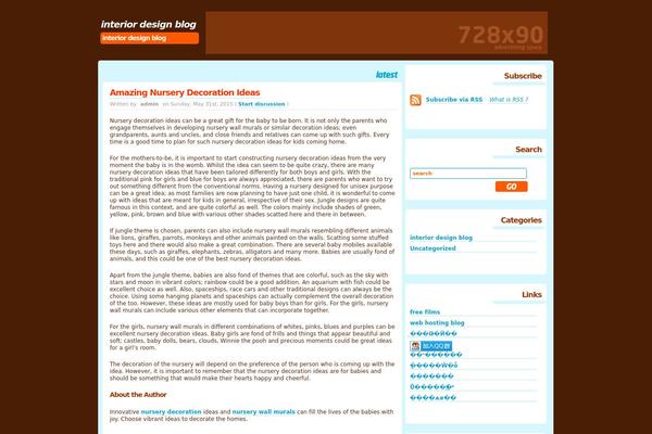 WordPress website example screenshot