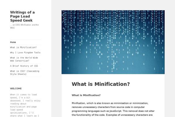 WordPress website example screenshot
