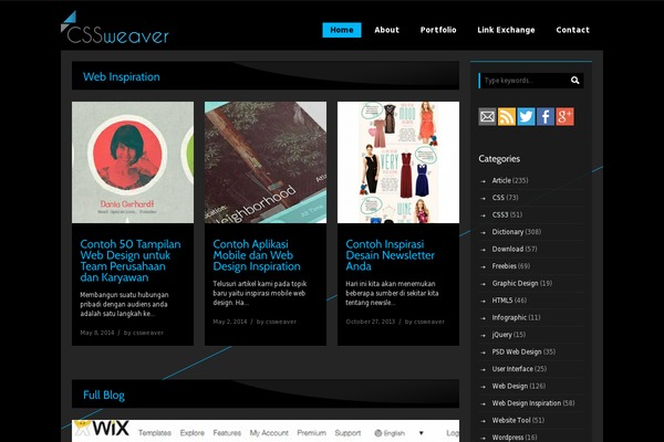 css-weaver.com site used GeneratePress