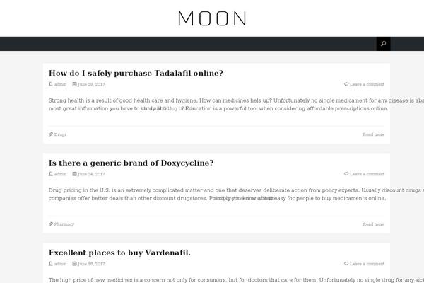 Moon theme site design template sample
