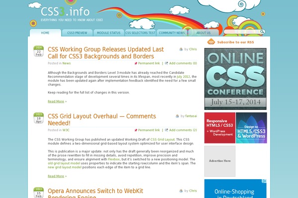 WordPress website example screenshot