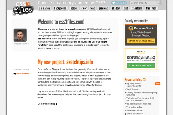 css3files.com site used SKT Strong