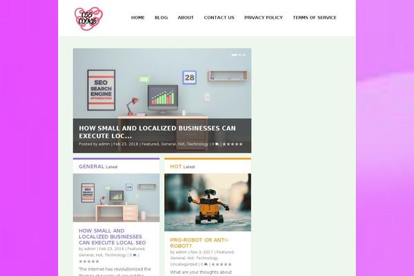 Alizee theme site design template sample