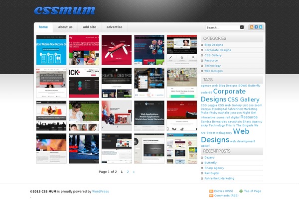 cssmum.com site used Wpgallery