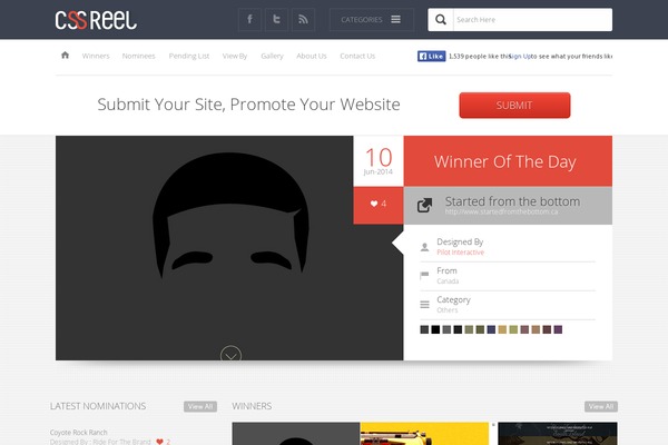 Css Reel theme websites examples