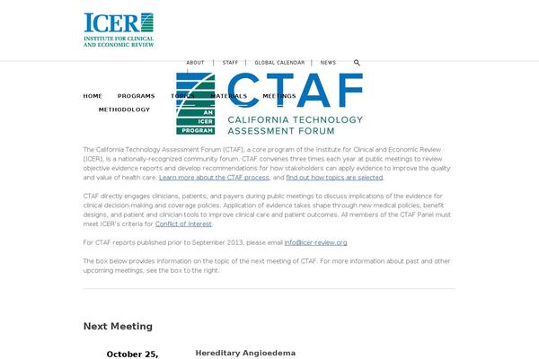 ctaf.org site used Icer