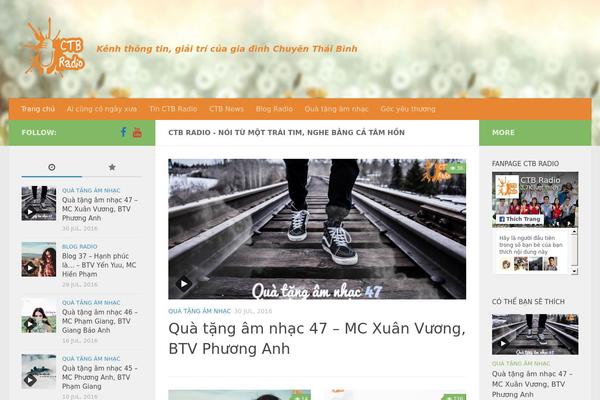 Hueman theme site design template sample