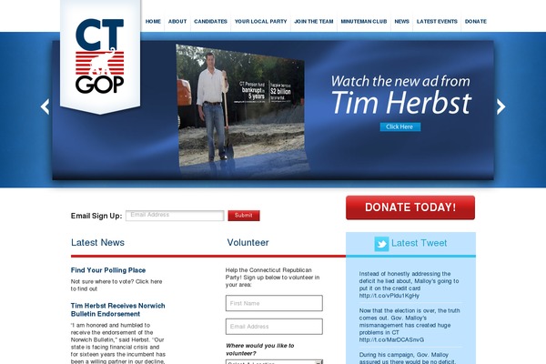 ctgop.org site used Ct-gop