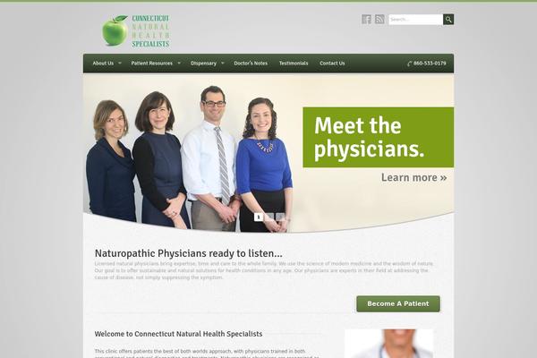 Wellness theme site design template sample