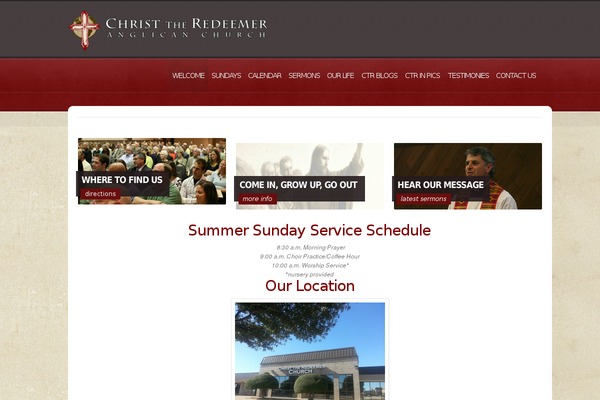 Churchope theme site design template sample