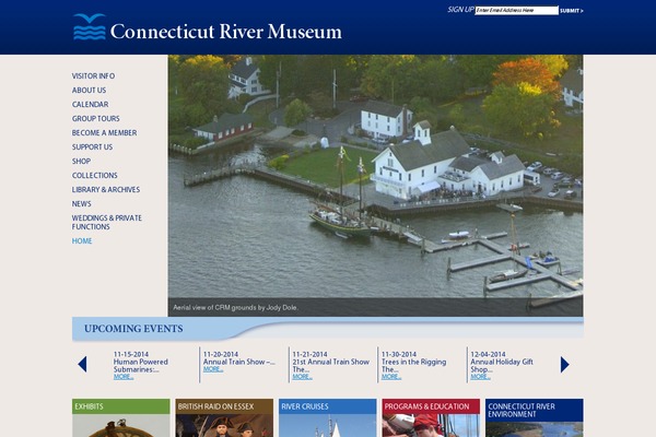 ctrivermuseum.org site used Crm
