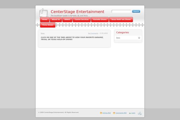 ctrstageentertainment.com site used Modern Notepad