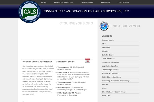 ctsurveyors.org site used Cals