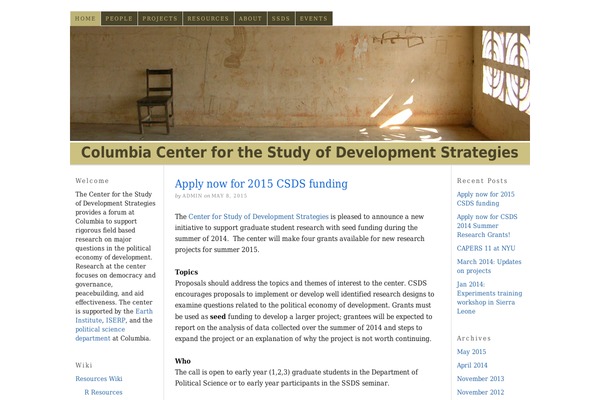cu-csds.org site used Thesis 1.7
