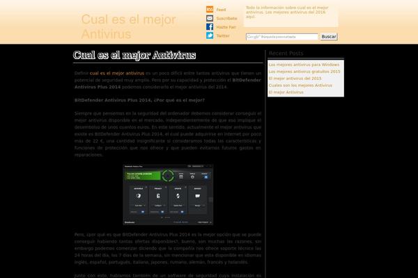 cualeselmejorantivirus.net site used Blogsbeta-orange