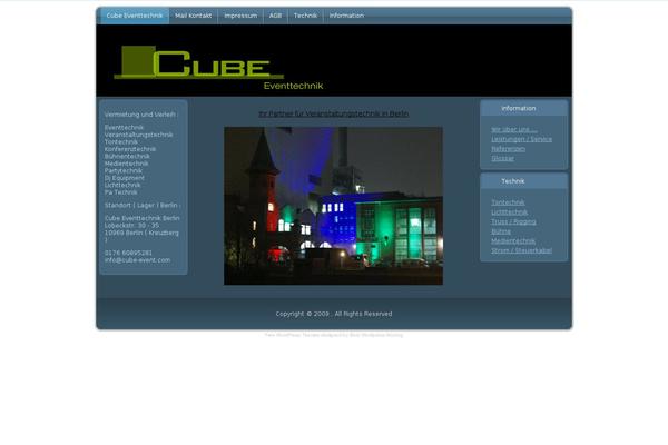 cube-event.com site used Cube