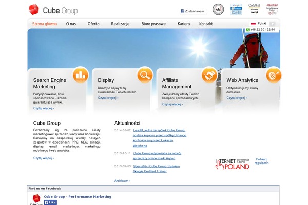 cubegroup.pl site used Cubegroup