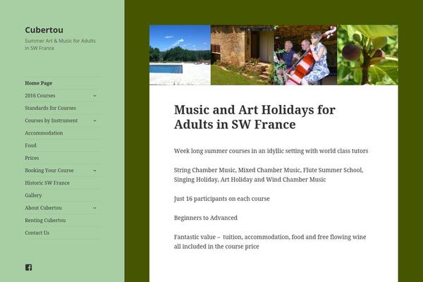 Twenty Fifteen theme site design template sample