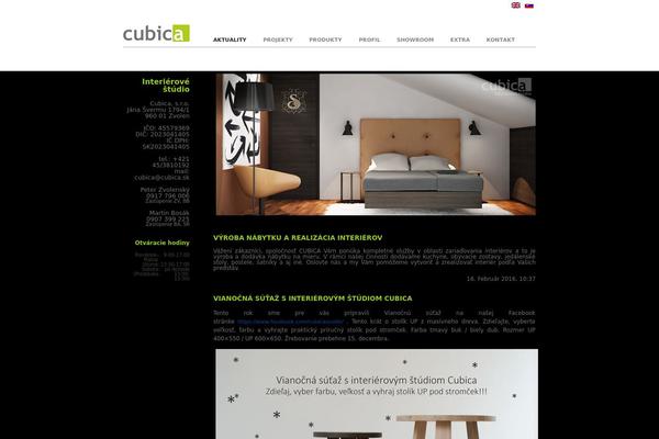 cubica.sk site used Cubica
