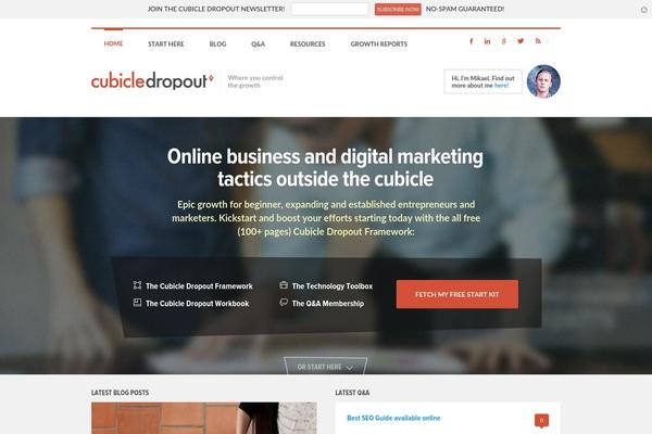 cubicledropout.com site used Cubicle-dropout