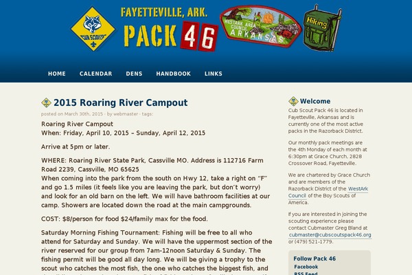 cubscoutspack46.org site used Pack46