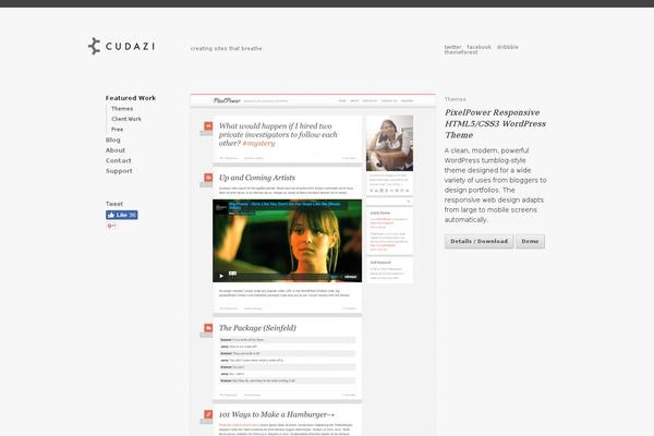 cudazi WordPress theme, websites list used cudazi theme cudazi theme websites examples