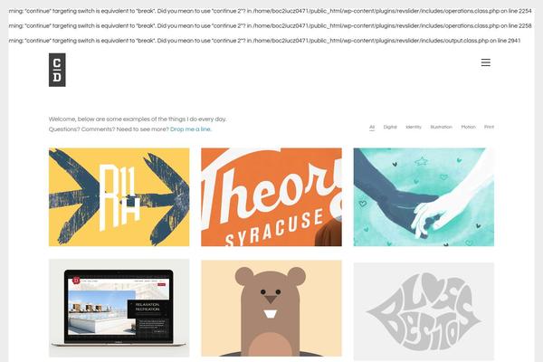 WordPress website example screenshot