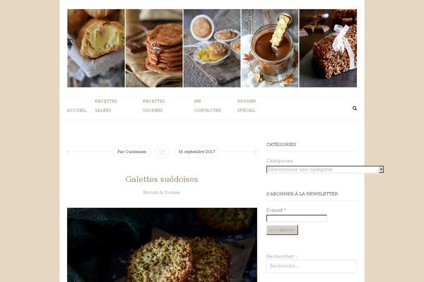 cuisimiam.fr site used Blogex-theme