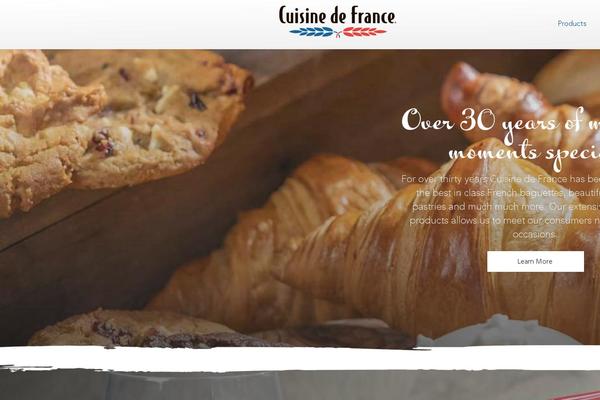 cuisinedefrance.ie site used Cuisine-de-france-new