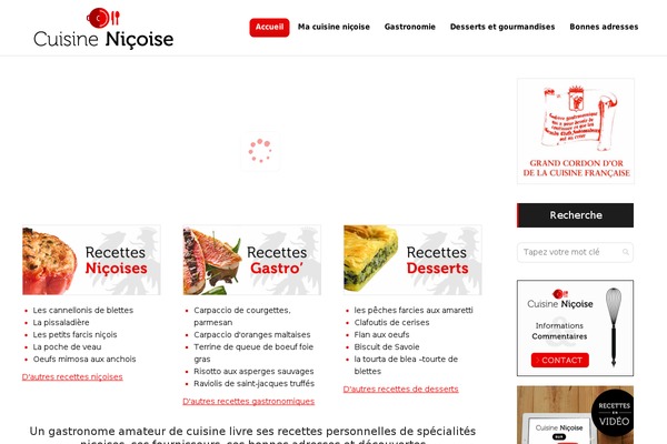 cuisinenicoise.fr site used Cuisinenice