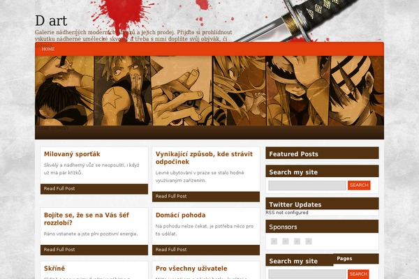 Katana theme site design template sample